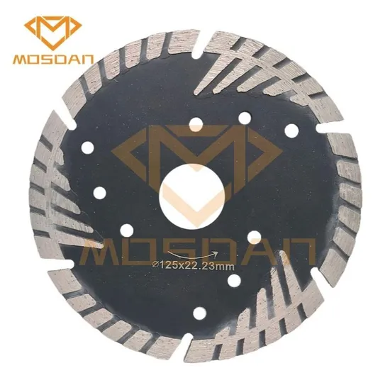 5 Inch 125mm Protected Dry Cutting Blades for Concrete Marble Granite
